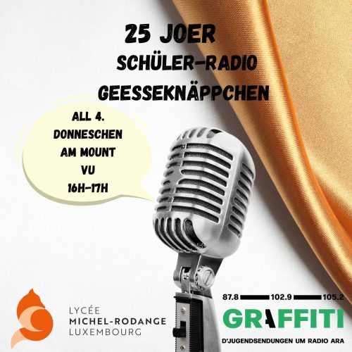 Schülerradio Geesseknäppchen – 25.04.2024