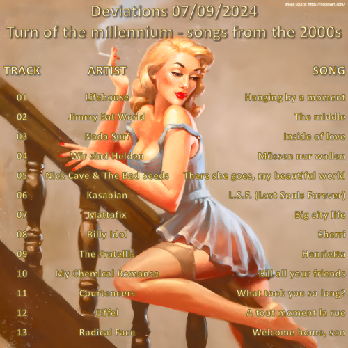 Deviations N° 0029 – 07.09.2024 – Turn of the millennium – songs from the 2000s